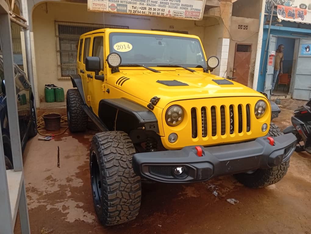Yellow Jeep Wrangler